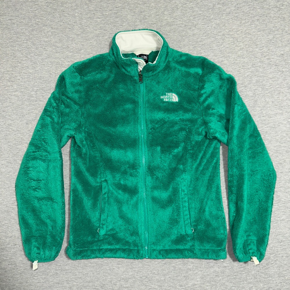 The North Face Osito Fleece Jacket Emerald Full Zip Mock Neck Green Women Size S
